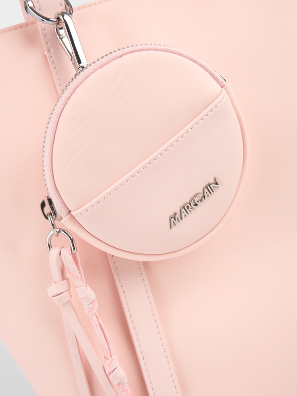 Faux leather shoulder bag