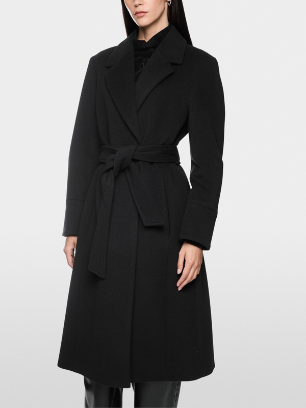 Coat in new wool with cashmere