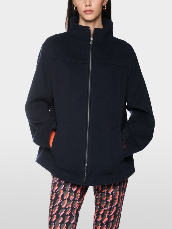 Jacket in new wool with cashmere