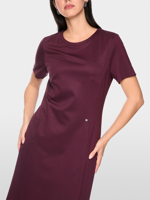 Stretch viscose mini dress