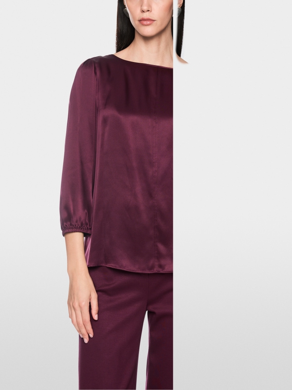 Silk blouse with 3/4 sleeves