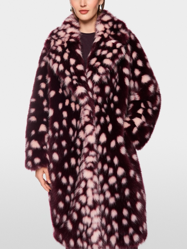 Manteau à imprimé à pois marquant