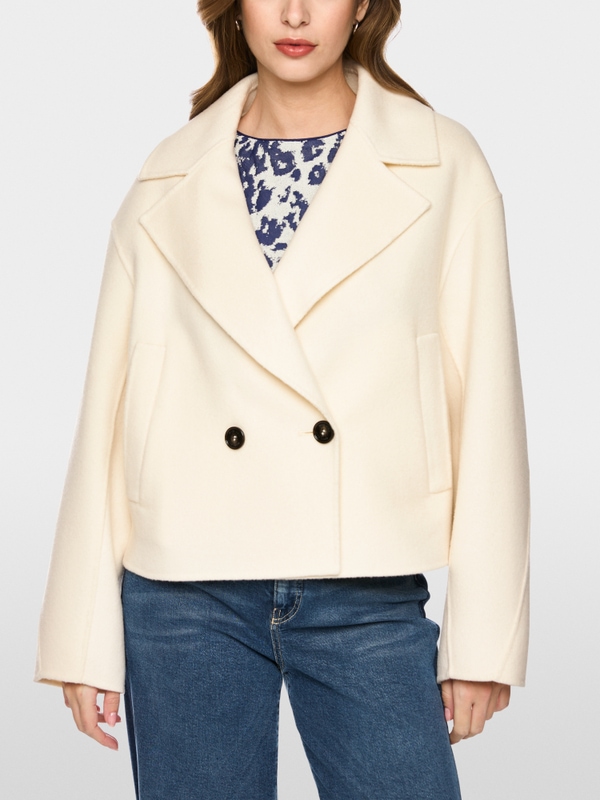 Short wool jacket