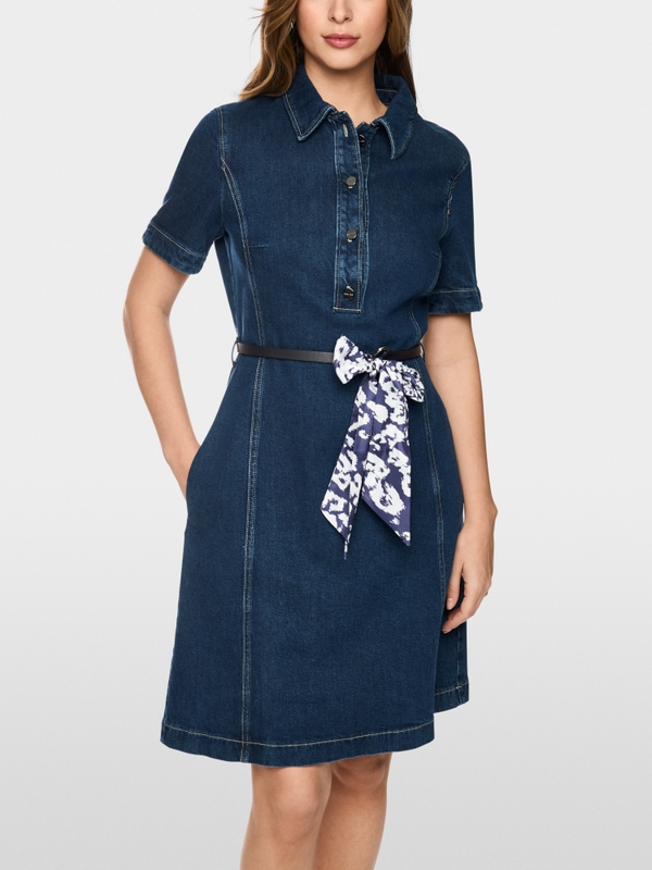 Short denim dress