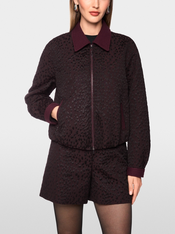 Veste à motif texturé