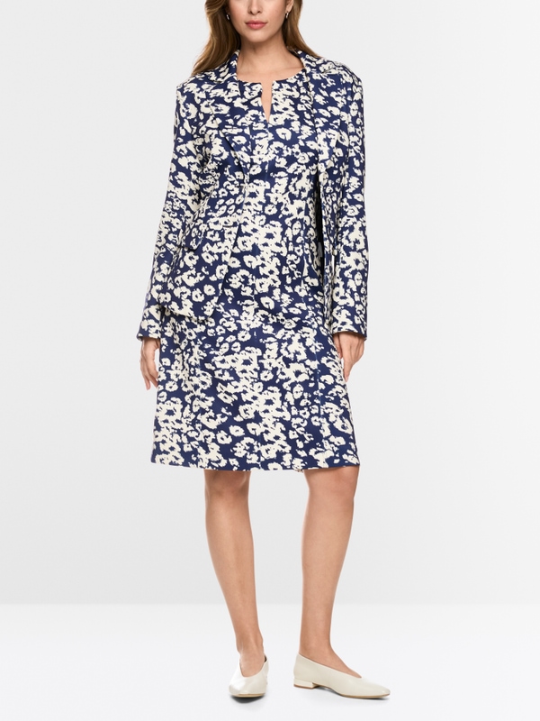 Fitted blazer with print