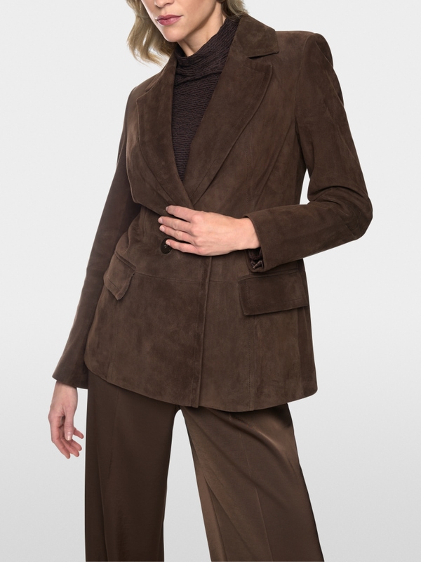 Suede blazer