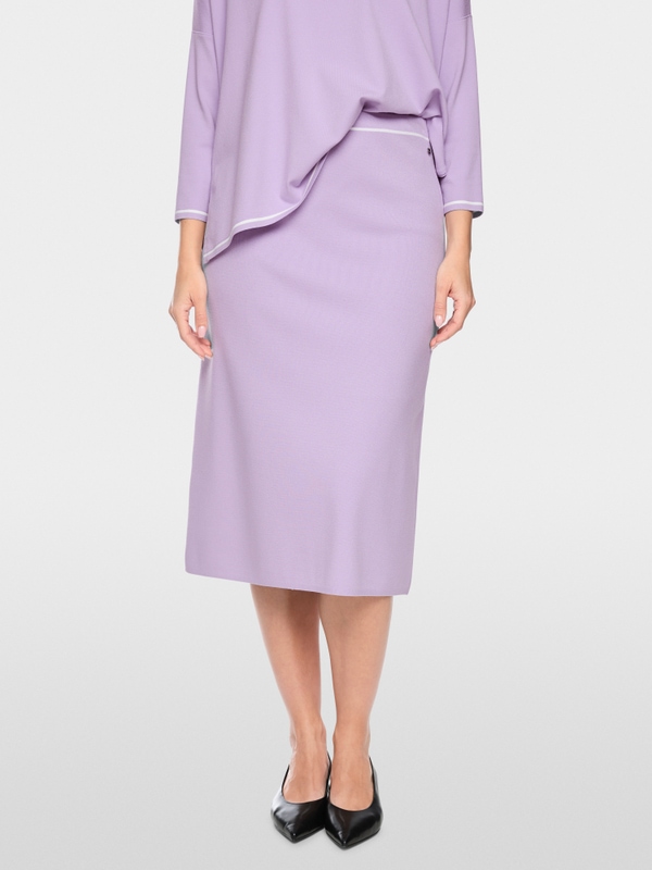 “Knitted in Germany” calf-length skirt