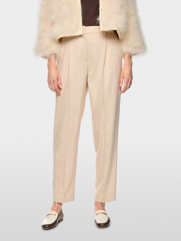 FAQUS pinstripe trousers