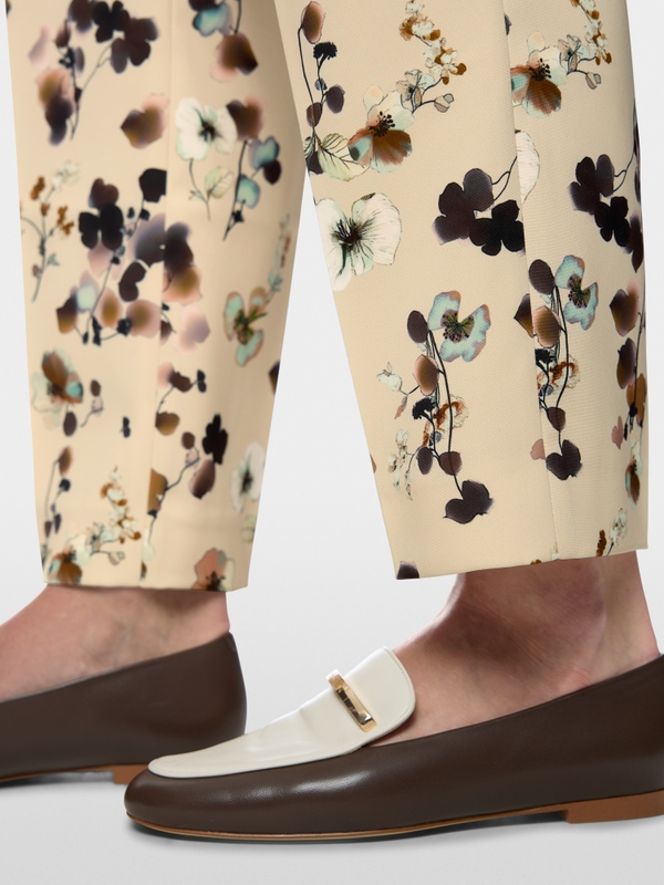 Faqus floral print trousers