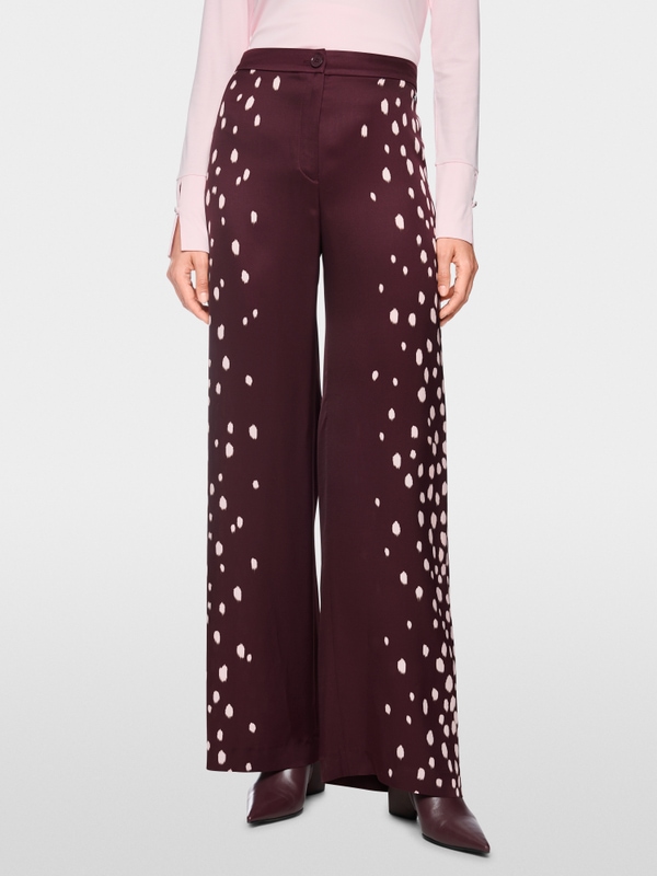 WARRI flowing trousers with polka dots