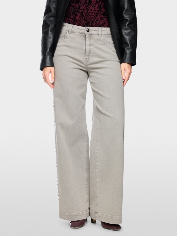 WARRI wide jeans with stud detailing