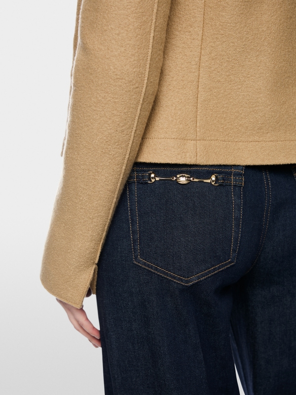 WARRI jeans with contrast stitching