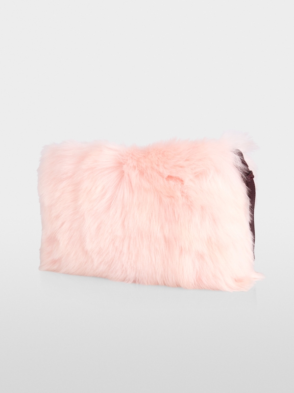 Shearling shoulder bag