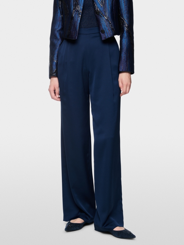 WEDI wide-cut pleated trousers