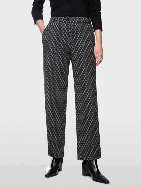 RENTON relaxed fit fabric trousers