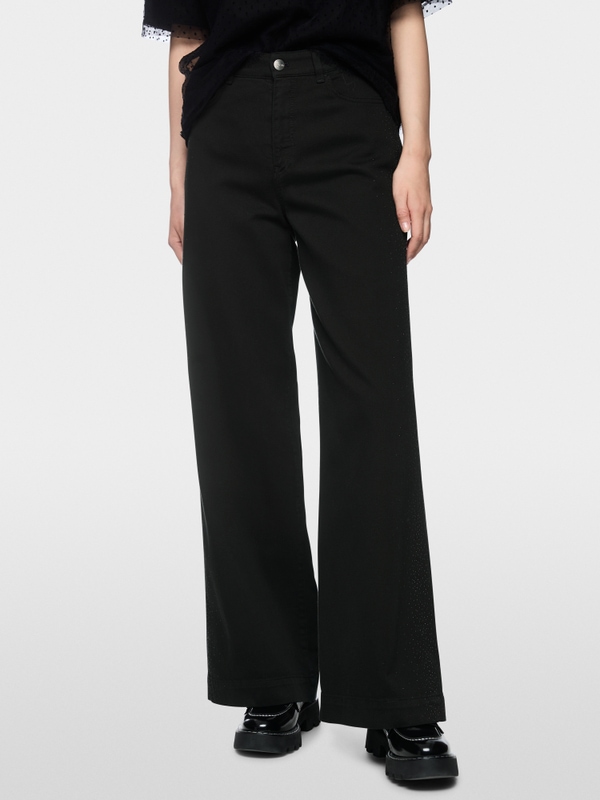 WARRI wide fit and high waist jeans