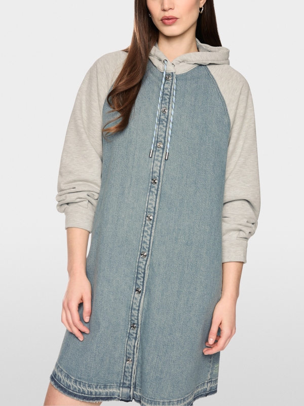 Robe sportive en mélange de matières