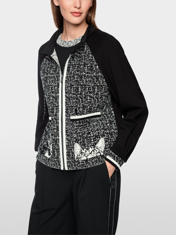 ‘Knitted in Germany’ zip cardigan