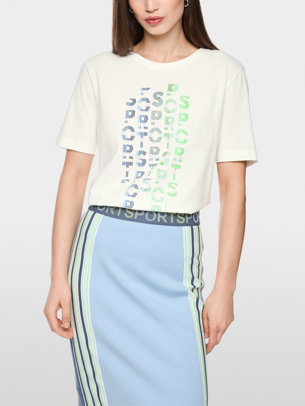 T-shirt en coton imprimé