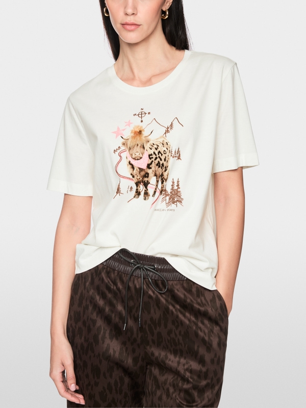 Printed cotton T-shirt