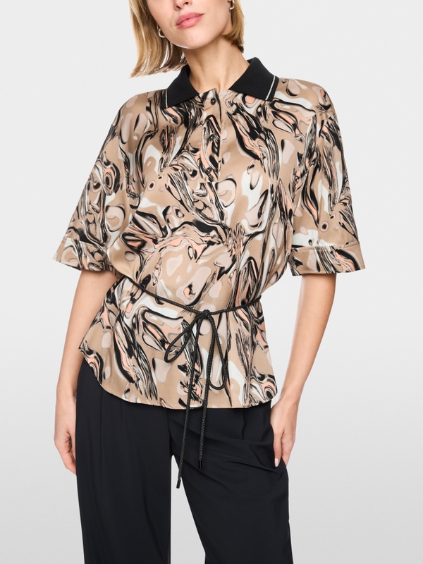 Blouse en viscose avec imprimé fluide Magma