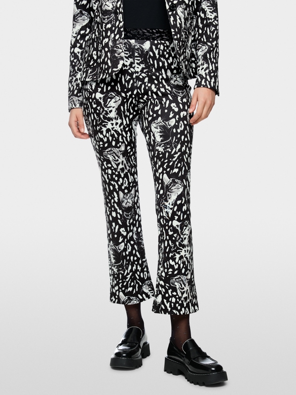 FREDERICA pull-on trousers with print