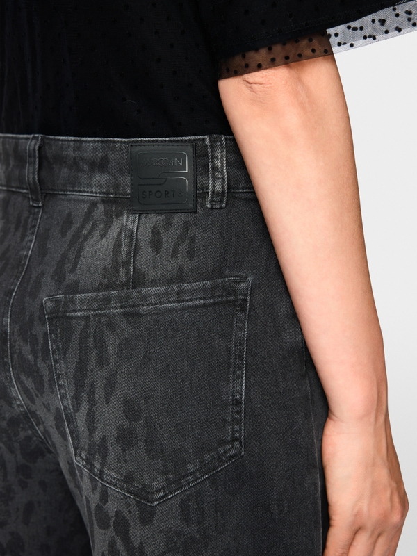 RUMA jeans with leopard print