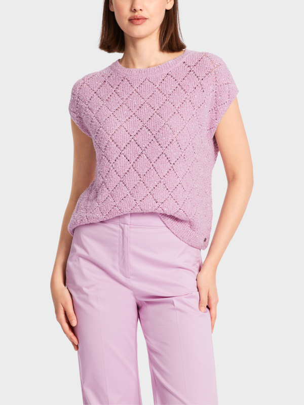 Slipover met ruiten Knitted in Germany