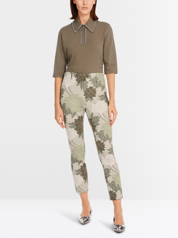 Polo-Shirt mit Strass-Besatz