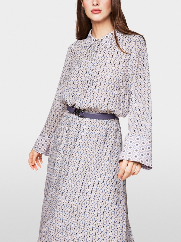 Langes Blusenkleid