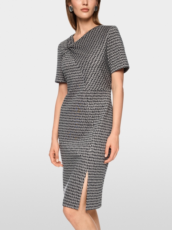 Robe asymétrique en jersey scuba