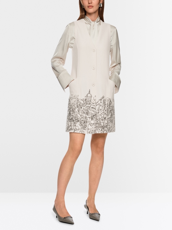 Robe en laine bouillie Knitted in Germany
