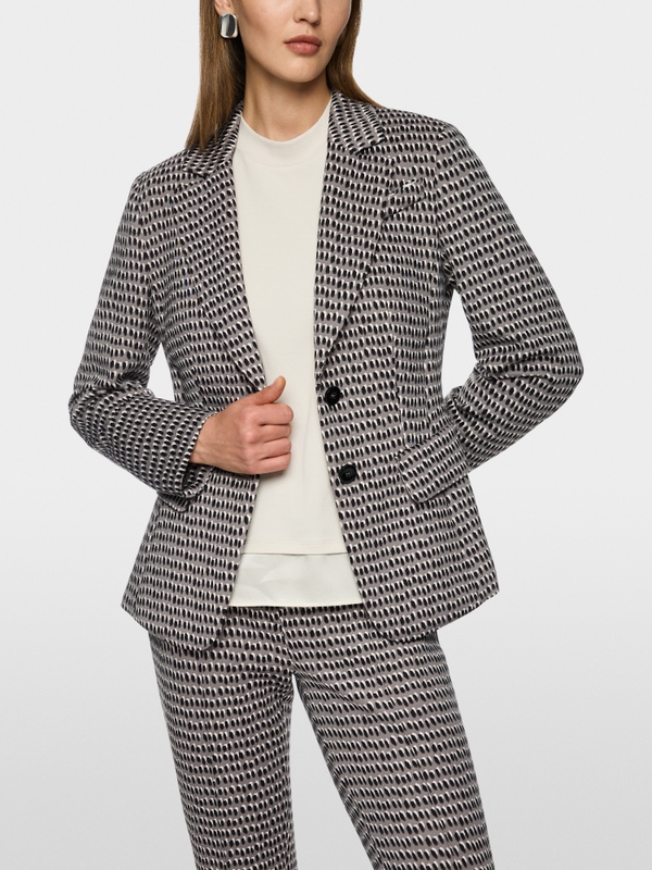 Blazer with tie belt