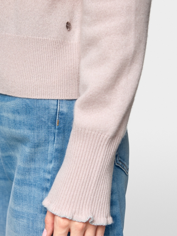 Cardigan court en cachemire
