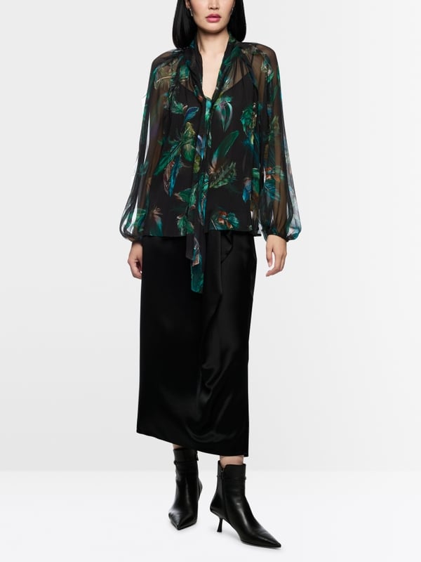 Transparente Bluse aus Viskose