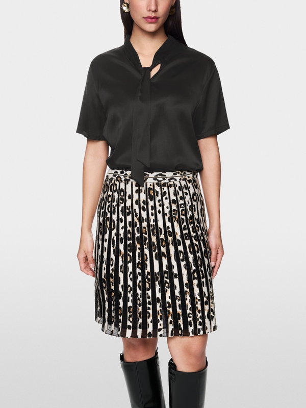 Blouse-chemise à col lavallière