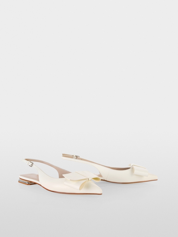 Sling ballerinas with bow