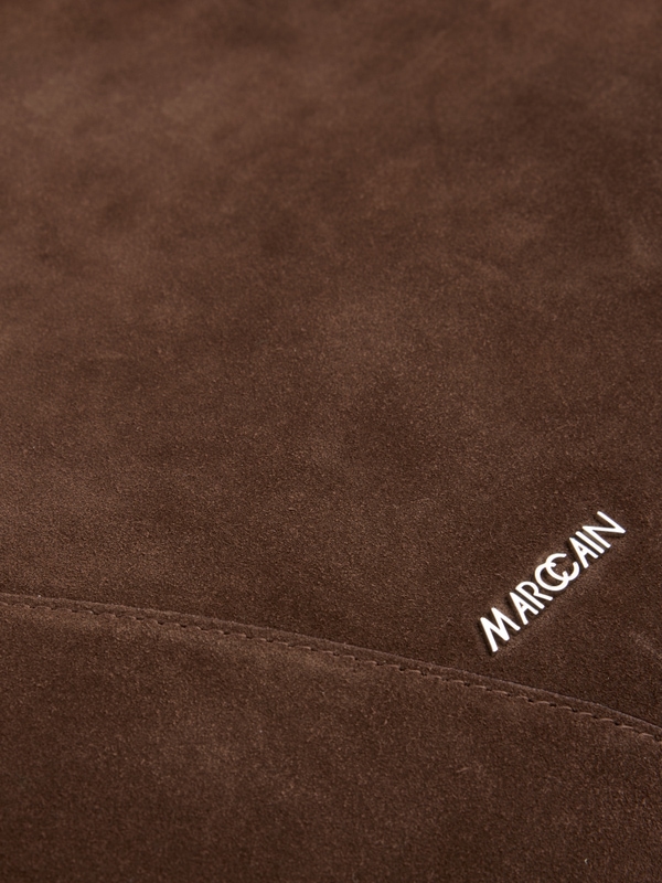 Suede shoulder bag