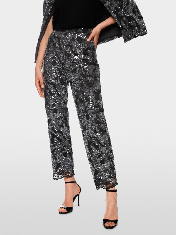 Broek FRIA met pailletten en kant
