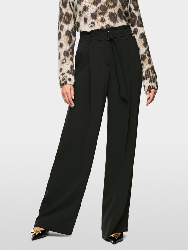 Pantalon large à taille paperbag WICHITA