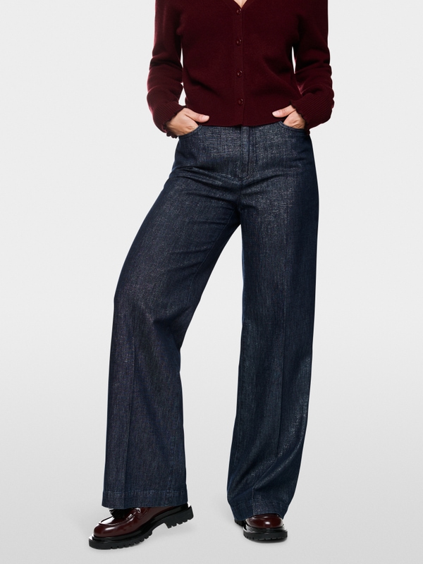 Jean large WARRI à effet pailleté