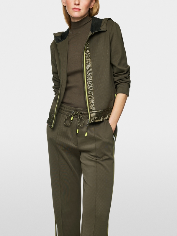 Veste sportive à rayures contrastées