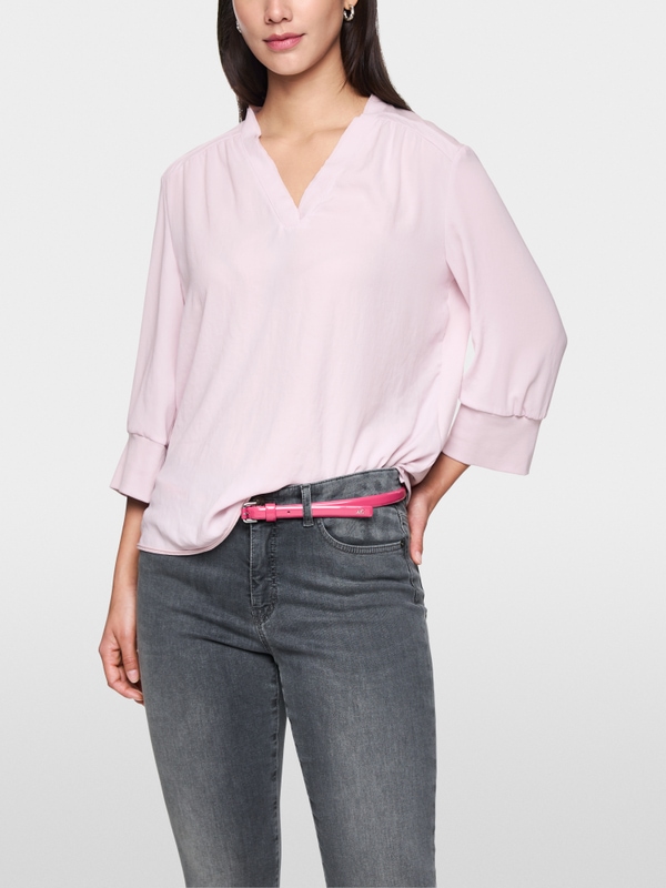 Blusenshirt aus Materialmix