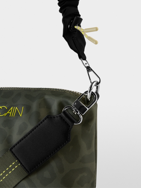 Petit sac à bandoulière léopard en nylon