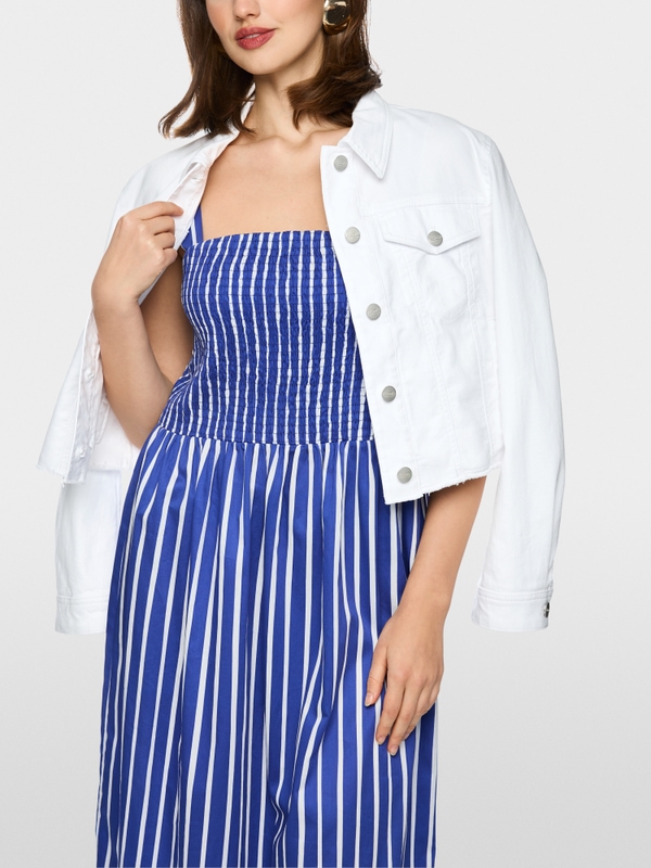 Maxi dress with smocked top
