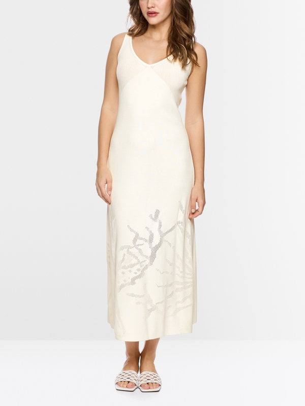 Fine-knit maxi dress in viscose