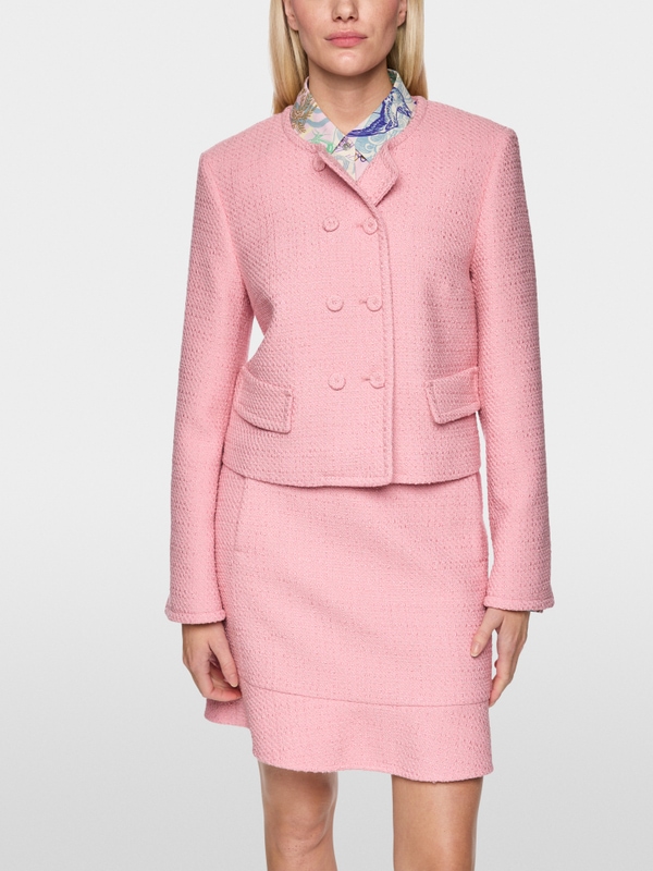 Veste couture en coton mélangé