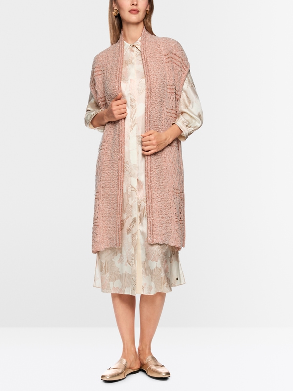 ‘Knitted in Germany’ long waistcoat