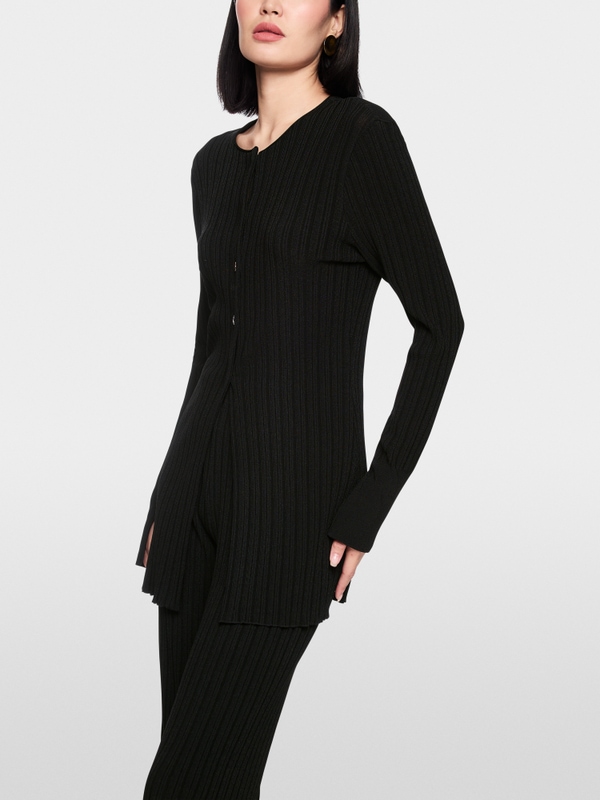 Cardigan en maille côtelée « Rethink Together »